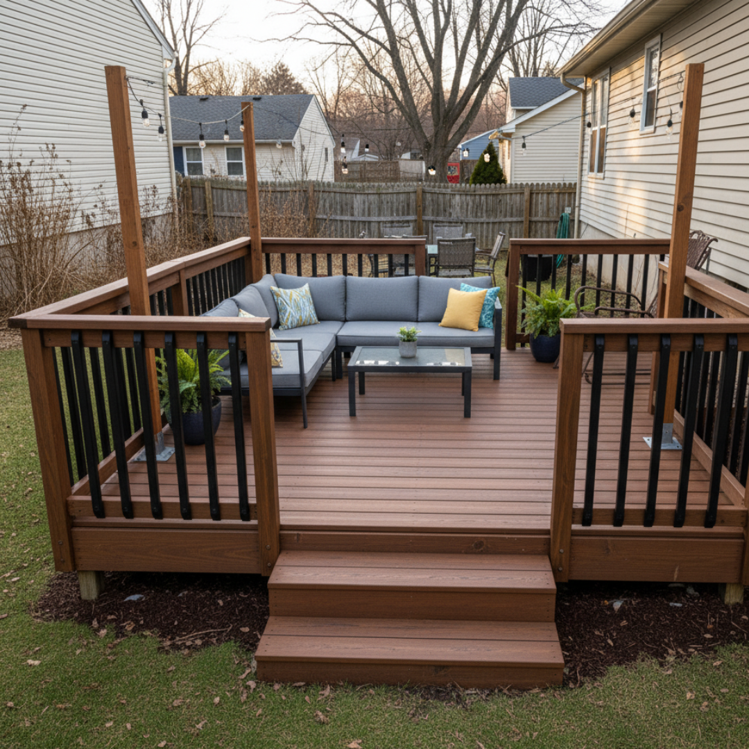 After deck installation